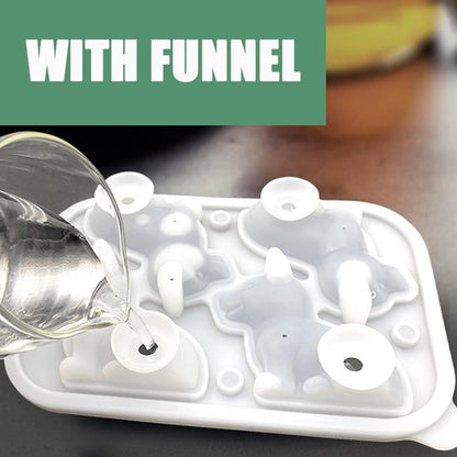 3D Corgi Ice Cube Mold - With Integrated Funnel - Cute Dog Shape - Silicone & Easy De-molding - Image 5