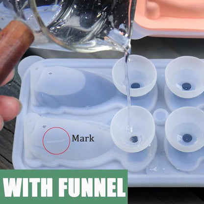 3D Labrador Ice Cube Mold - With Integrated Funnel - Dog Friendly Shape - Silicone & Easy De-molding - Image 4