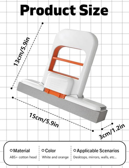 Mini Mop - with 3 replaceable sponges - portable cleaning sponge - can be used wet and dry - handle with squeeze function for one-handed operation - can be used for cleaning bathrooms, kitchens, tiles, etc. - Image 2