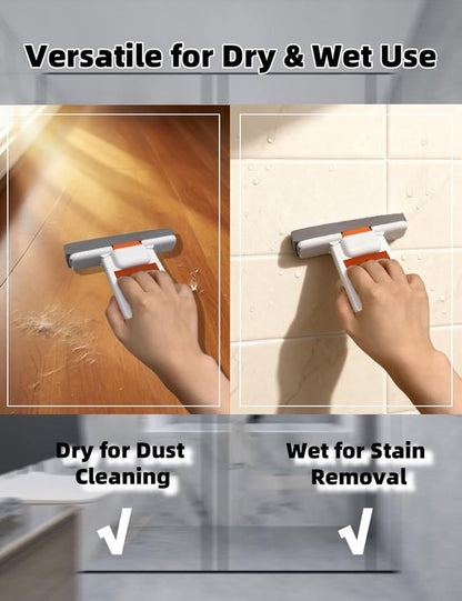 Mini Mop - with 3 replaceable sponges - portable cleaning sponge - can be used wet and dry - handle with squeeze function for one-handed operation - can be used for cleaning bathrooms, kitchens, tiles, etc. - Image 6