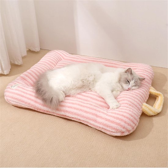 Cat Bed - Pet Mat - Soft and Warm Sleeping Mat for Cats and Small Pets, Comfortable and Cozy - Suitable for All Pets (Blue, S: 40 * 50cm) - Image 5