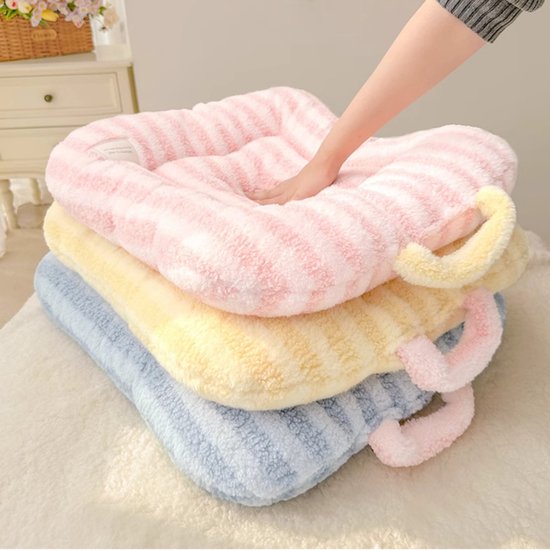 Cat Bed - Pet Mat - Soft and Warm Sleeping Mat for Cats and Small Pets, Comfortable and Cozy - Suitable for All Pets (Blue, S: 40 * 50cm) - Image 6