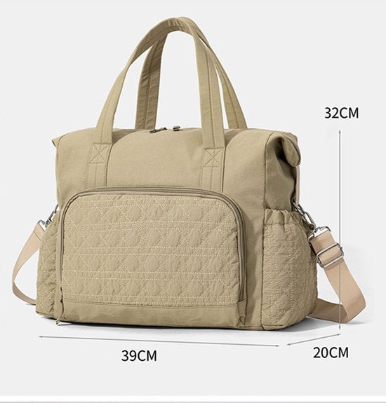 Sports Bag - Waterproof Travel Bag - 24 Liter Carry Bag - Zippered - Lightweight & Durable - Suitable for Gym, Workout & Travel（Khaki） - Image 2