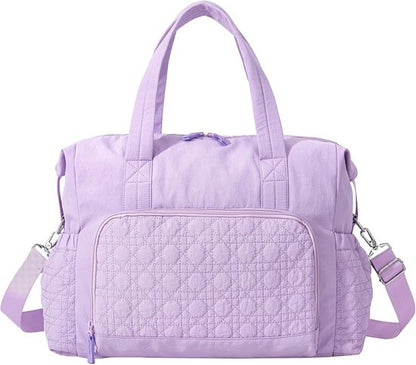 Sports Bag - Waterproof Travel Bag - 24 Liter Carry Bag - Zippered - Lightweight & Durable - Suitable for Gym, Training & Travel（Purple）