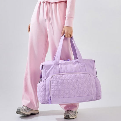 Sports Bag - Waterproof Travel Bag - 24 Liter Carry Bag - Zippered - Lightweight & Durable - Suitable for Gym, Training & Travel（Purple） - Image 3