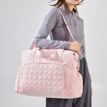 Sports Bag - Waterproof Travel Bag - 24 Liter Carry Bag - Zippered - Lightweight and Durable - Suitable for Gym, Training and Travel（Pink） - Image 3