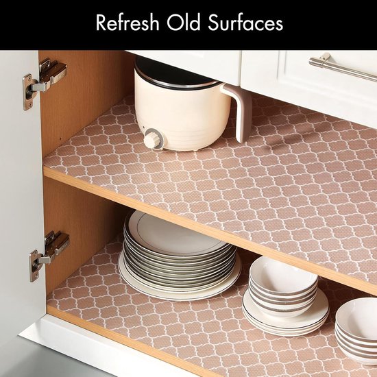 Drawer Mat - Kitchen Drawer Mat - Kitchen Cabinet Shelf Protector - Non-Adhesive, Waterproof EVA Drawer Mat, Easy to Cut to Size for Refrigerator, Cabinet or Chest of Drawers (White, 11.8"W x 78.7"L) - Image 2