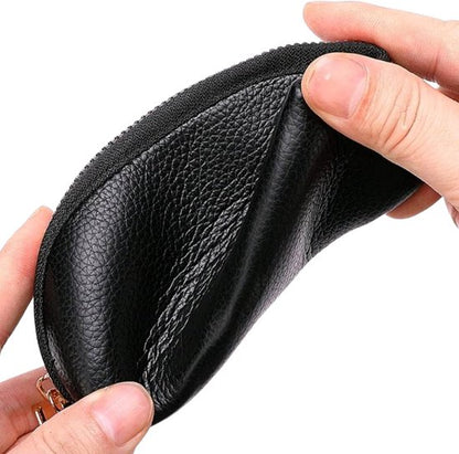 Mini Keychain Pouch/Coin Holder - Key Holder, Coin Organizer, Wallet for Women and Men, Keychain Protector (Black) - Image 2