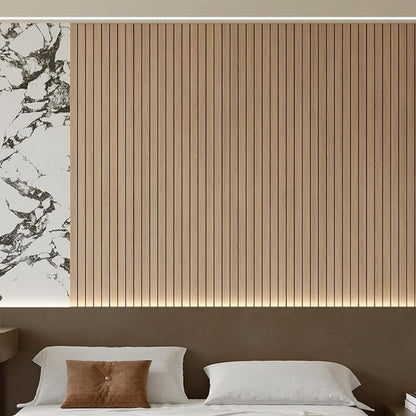 Self-adhesive 3D Wall Panel - Brown Oak Look - PVC Plank 300x40 cm for Wall & Ceiling - Soundproof - Image 5