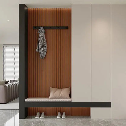 2 Pack Peel and Stick Oak Wood Slat Feature Wall Panels 300x40cm Each | DIY TV Headboard PVC Decor Wall Liner for Interior Wall & Ceiling Makeover（KC-53881） - Image 6