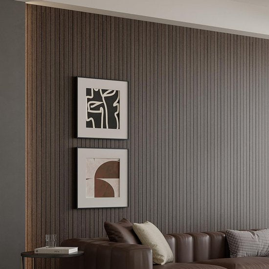 Self-adhesive 3D Wall Panel - Smoked Wood Look - PVC Plank 300x40 cm for Wall & Ceiling - Soundproof - Image 6
