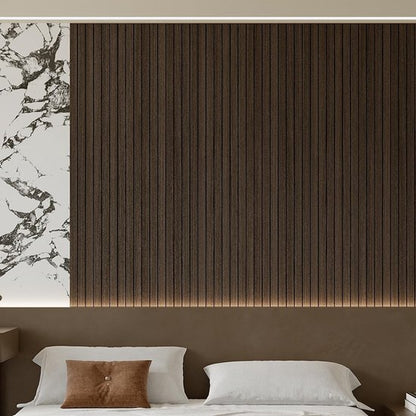 Self-adhesive 3D Wall Panel - Smoked Wood Look - PVC Plank 300x40 cm for Wall & Ceiling - Soundproof - Image 7