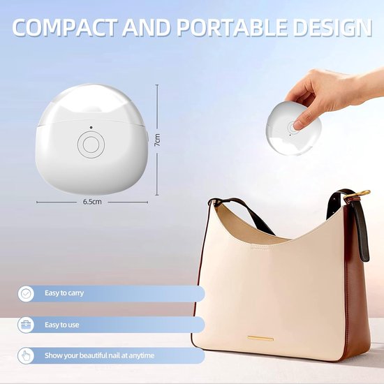 Electric Nail Clipper - Automatic with 2 Speeds & LED Light - Rechargeable via USB-C - For Children and Adults - Image 5
