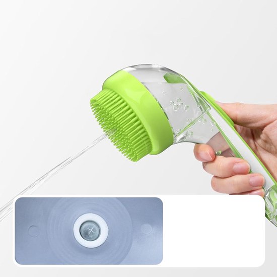 Dog Wash Brush with Soap Dispenser - Long Handle & Soft Massage Head - For Efficient Coat Care - Image 5