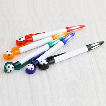 5-Pack Football Ballpoint Pens - Retractable & Non-Slip Grip - 1.0mm Black Ink for Smooth Writing - Image 5