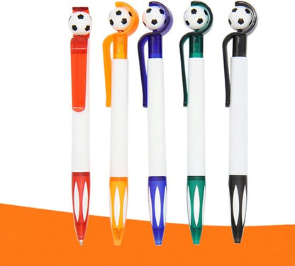 5-Pack Football Ballpoint Pens - Retractable & Non-Slip Grip - 1.0mm Black Ink for Smooth Writing - Image 6