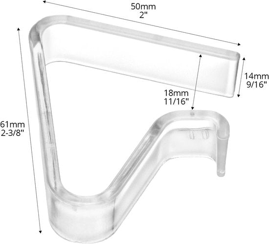 Tablecloth Clips - 48 Pieces - Tablecloth Clips - Transparent Tablecloth Clips - Windproof Tablecloth Clips - Suitable for Weddings - Image 2