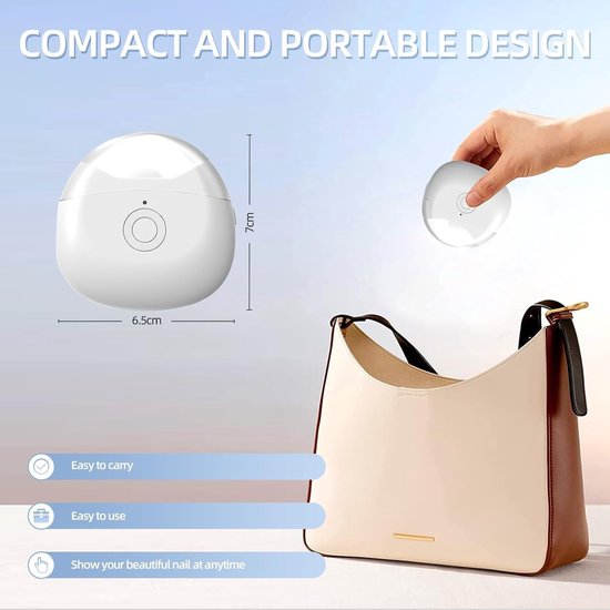 Electric nail clipper - Automatic nail clipper - Safe nail clipper with wireless charging - With LED light and collection container for nail debris - Suitable for children, adults and seniors - Image 5