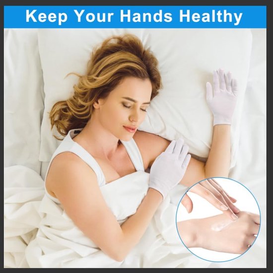 Gloves - 6 pairs - White cotton gloves - Suitable for dry hands - Can be worn while sleeping - High-quality cotton gloves - Unisex white gloves - Rounded finger gloves - Image 5