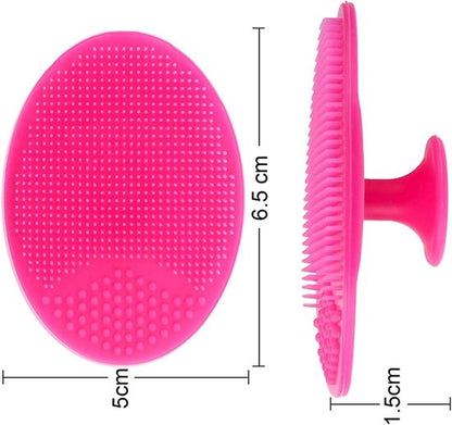 Facial Cleansing Brush - 2 Pieces - Facial Cleansing Brush - Silicone Facial Massage Brush - Suitable for washing hair, showering and cleaning the face - Image 4