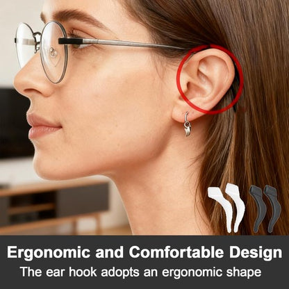 Earplugs for glasses - 32 pieces - Silicone earhooks - Behind-the-ear glasses clips - Non-slip, drop-resistant silicone earhooks for glasses, sunglasses and reading glasses - Image 3