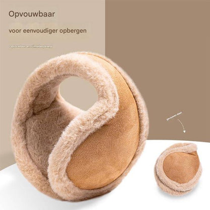 Earmuffs - Warm earmuffs - Winter antifreeze ear warmers - Extra large and thick - Back earmuffs - Fleece lined - Outdoor earmuffs for men - Windproof earmuffs - Khaki - Image 2