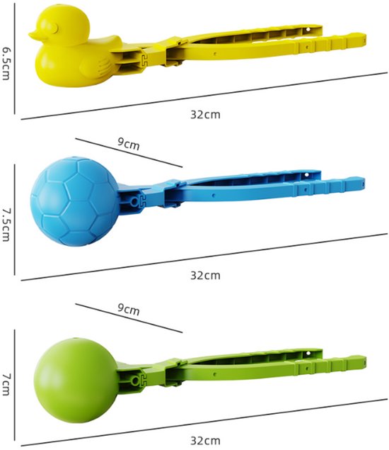 Snowball Maker for Kids | 6 Pieces - Safe PP Material - Image 3