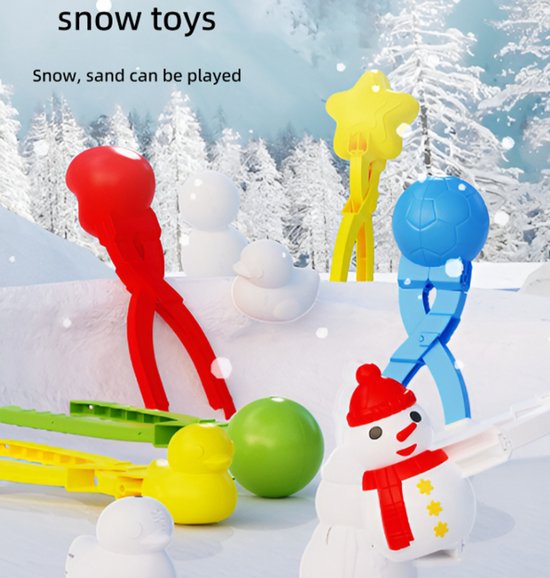 Snowball Maker for Kids | 6 Pieces - Safe PP Material - Image 6