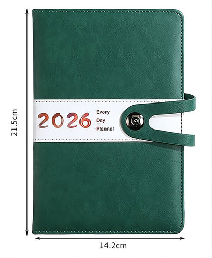 Agenda 2026 adults - Planner - Journal - Organizer - Business - Texture - PU material - A5 format - Vegetable - Image 2