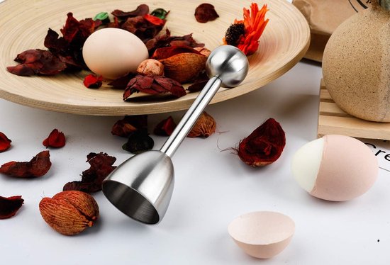 Egg Shell Cracker - Stainless Steel Manual Cutter for Perfect Cuts - Suitable for Soft- and Hard-Boiled Eggs - Image 4