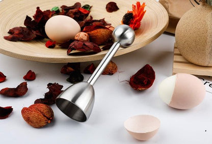 Egg Shell Cracker - Stainless Steel Manual Cutter for Perfect Cuts - Suitable for Soft- and Hard-Boiled Eggs - Image 4