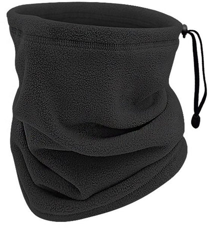 Winter Neck Warmer – Warm Ski Scarf and Face Covering against Cold and Wind – Comfortable and Thermal, Ideal for Skiing, Cycling and Outdoor Activities (Black)