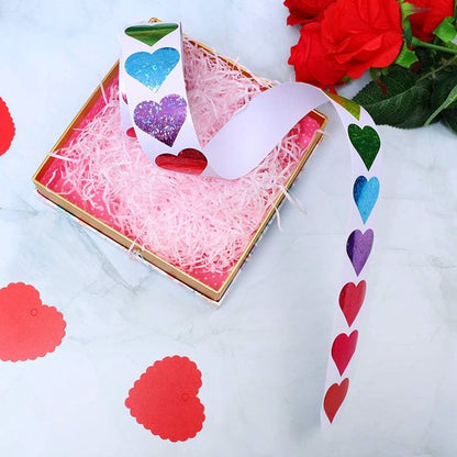 500 Heart Stickers – Valentine's Day Decoration – Heart-shaped Wall Stickers – Sticker Accessories for Birthdays, Parties and Special Occasions - Image 2