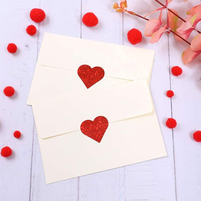 500 Heart Stickers – Valentine's Day Decoration – Heart-shaped Wall Stickers – Sticker Accessories for Birthdays, Parties and Special Occasions - Image 3