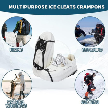 Snow boots with non-slip soles - Set of 2 - Safe walking on icy and snowy roads - Suitable for size M (40-45) - Non-slip studs - Suitable for winter walking, hiking, jogging, strolling and mountaineering - Image 6