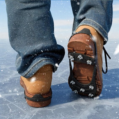 Non-slip snow boots - Set of two - Safe walking on icy and snowy surfaces - Suitable for size L (40-48) - Non-slip spikes - Suitable for winter walking, hiking, jogging, strolling and mountaineering - Image 2
