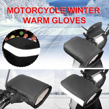 Motorcycle handlebar gloves - riding gloves - PU leather motorcycle handlebar gloves - winter motorcycle gloves - warm gloves - electric scooter gloves - daily commuting gloves for men and women - Image 5