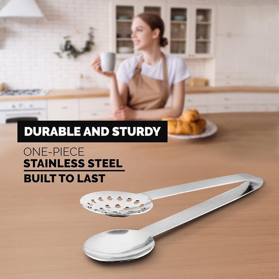 Tea tongs - lemon tongs - tea tongs - multifunctional ice cube and candy tongs - stainless steel tea tongs and pressing tool - an essential gift for tea lovers. - Image 2
