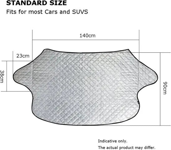 Car Windshield Cover - Thickened protective cover for the windshield - protects against snow, ice, frost, sun, UV rays, dust and water - ideal for SUVs - suitable for all seasons. - Image 4
