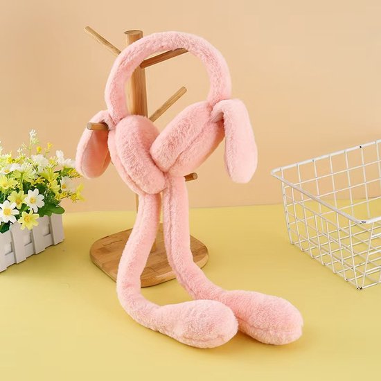 Earmuffs - Warm earmuffs - Cute earmuffs for female students - Winter earmuffs - Hearing protectors - Pink - Image 2