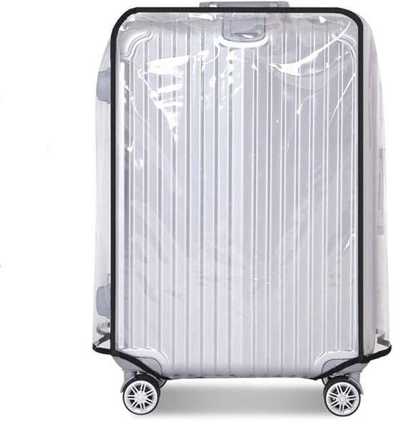 Luggage Cover - Transparent PVC Material - Waterproof and Scratch Resistant - Semi-transparent Luggage Cover - Suitable for Business Travel and Daily Use - 22