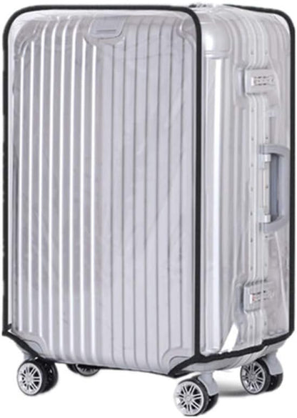 Luggage Cover - Transparent PVC Material - Waterproof and Scratch Resistant - Semi-transparent Luggage Cover - Suitable for Business Travel and Daily Use - 24