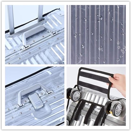 Luggage Cover - Transparent PVC Material - Waterproof and Scratch Resistant - Semi-transparent Luggage Cover - Suitable for Business Travel and Daily Use - 28 - Image 2