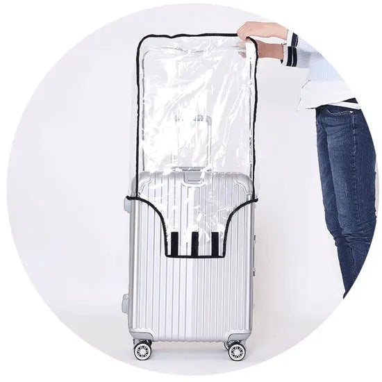 Luggage Cover - Transparent PVC Material - Waterproof and Scratch Resistant - Semi-transparent Luggage Cover - Suitable for Business Travel and Daily Use - 30 - Image 3