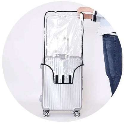 Luggage Cover - Transparent PVC Material - Waterproof and Scratch Resistant - Semi-transparent Luggage Cover - Suitable for Business Travel and Daily Use - 30 - Image 3