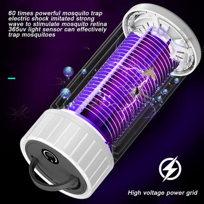Outdoor Mosquito Trap - Rechargeable with UV Light (365 nm) - Silent and Portable - Can Also Be Used as a Night Light - Image 5