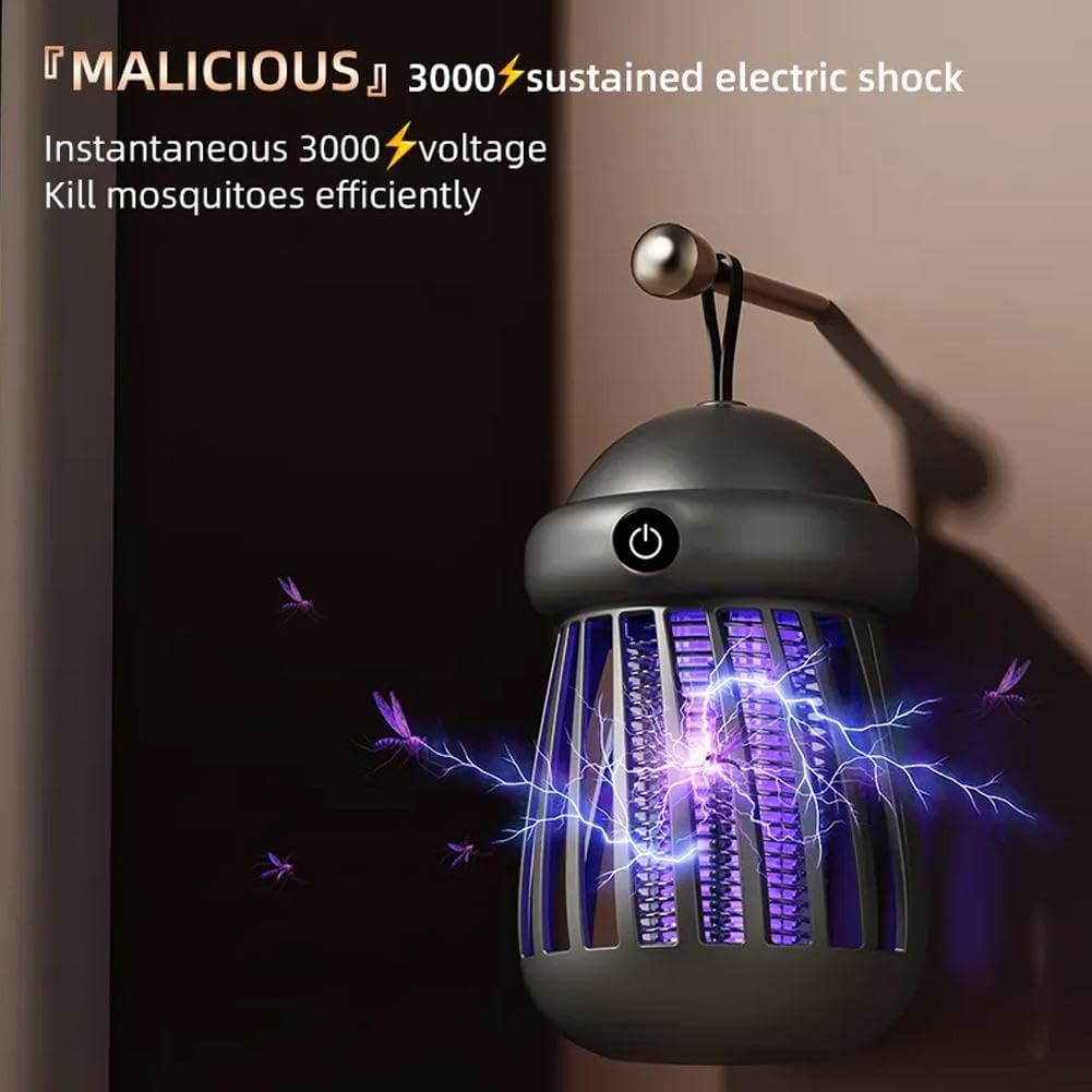 Bug Zapper with Jellyfish Design – USB Rechargeable – Portable for Camping and Outdoors – Effective against Various Mosquitoes - Image 3