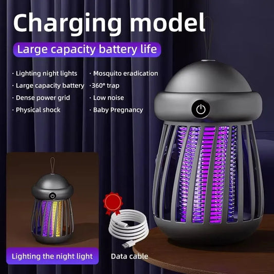 Bug Zapper with Jellyfish Design – USB Rechargeable – Portable for Camping and Outdoors – Effective against Various Mosquitoes - Image 5