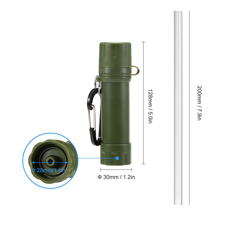 Water Stream Filter – Essential Camping Gear – 1200L Capacity – Extended Straw – For Hiking & Emergency Situations - Image 2