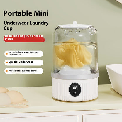 Portable Washing Machine - Cordless - Rechargeable - For Delicate Underwear - Compact - Image 5